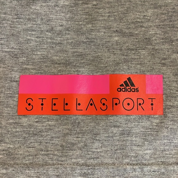 Adidas Stellasport Oversized Grey and White Mesh Back T-Shirt Size XS - Picture 12 of 16